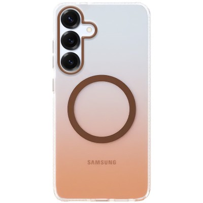 Чохол TPU+PC Phantom with MagSafe для Samsung Galaxy S25 Golden