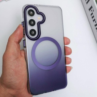 Чохол TPU+PC Phantom with MagSafe для Samsung Galaxy S25 Purple