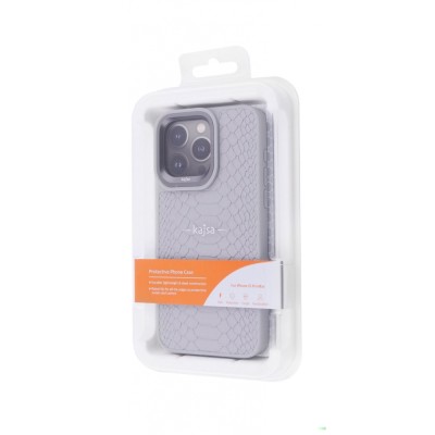 Чохол Kajsa Snake Pattern iPhone 15 Pro Max olive