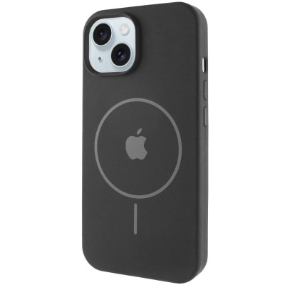 Чохол Silicone Case Full Protective (AA) with MagSafe для Apple iPhone 15 Plus (6.7") Чорний / Black