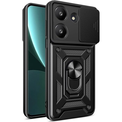 Ударостійкий чохол Camshield Serge Ring для Xiaomi Poco M7 Pro 5G Чорний