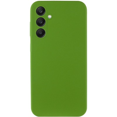 Чохол Silicone Cover Lakshmi Full Camera (AA) для Samsung Galaxy A55 Зелений / Dark green