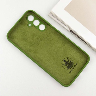 Чохол Silicone Cover Lakshmi Full Camera (AA) для Samsung Galaxy A55 Зелений / Dark green