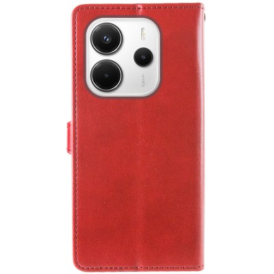Шкіряний чохол-книжка GETMAN Gallant (PU) для Xiaomi Redmi Note 14 4G (Europe version) Червоний