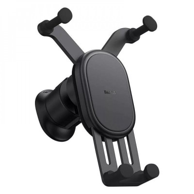 Автотримач Baseus Stable Gravitational Wireless Charging Car Mount Pro 15W (Air Outlet Version) (SUWX030001) Black