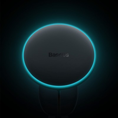 Автомобільний тримач з Бездротовим ЗП Baseus CW01 Magnetic 15W (C40141001111-00) black