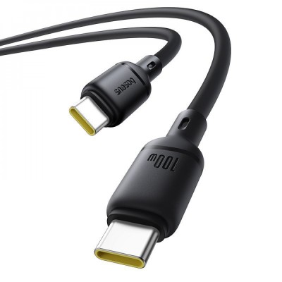 Кабель Baseus Silky Series Fast Charging Type-C to Type-C 100W (2m) (P10377704213-010 white