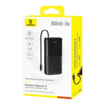 Портативна Батарея Baseus 10000mAh 20W Bipow 2 (P10077101113-000) black