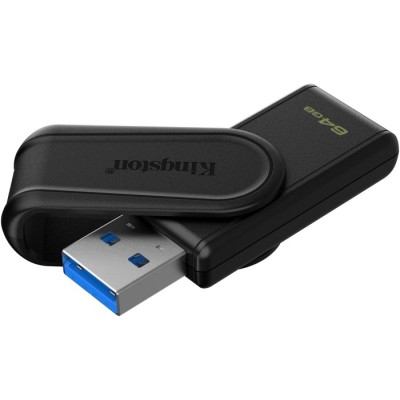Флеш-пам'ять USB Kingston DataTraveler Exodia S 64GB Чорний + чорний USB 3.2 (DTXS/64GB)