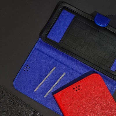 Чохол Universal Leather Case 5.3-5.7" red