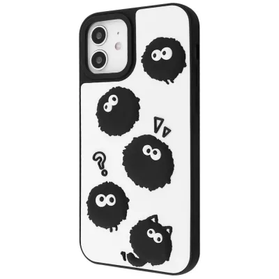 Чохол WAVE Doodle Case iPhone 12/12 Pro black fluffy