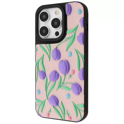 Чохол WAVE Doodle Case iPhone 14 Pro flowers