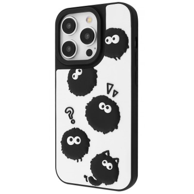 Чохол WAVE Doodle Case iPhone 15 Pro black fluffy