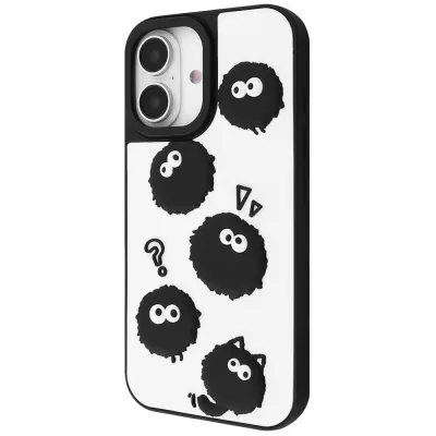 Чохол WAVE Doodle Case iPhone 16 black fluffy