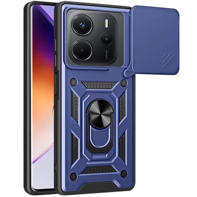 Ударостійкий чохол Camshield Serge Ring для Xiaomi Redmi Note 14 4G (Europe version) Синій