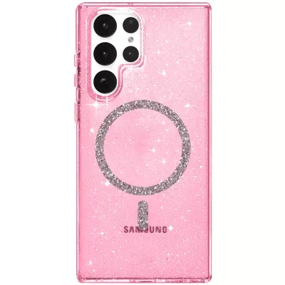 Чохол TPU Eclipse Sparkle (MagFit) для Samsung Galaxy S25 Ultra Pink