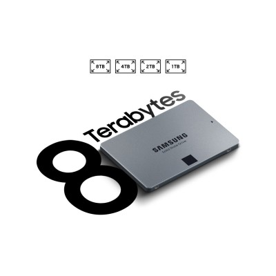 Твердотільний запам’ятовувальний пристрій накопичувач (SSD) SATA2.5" 8TB 6GB/S 870 QVO MZ-77Q8T0BW SAMSUNG