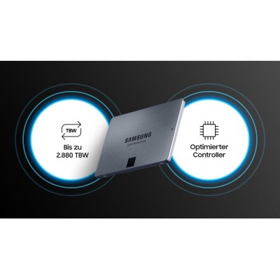 Твердотільний запам’ятовувальний пристрій накопичувач (SSD) SATA2.5" 8TB 6GB/S 870 QVO MZ-77Q8T0BW SAMSUNG