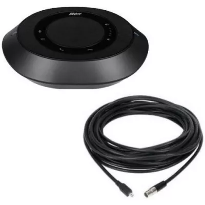 Cпікерфон додатковий AVer з 20 м кабелем для систем відеоконференцзв'язку VB342 Pro/ VB350, 2 х Omni-mic, радіус дії 3 м, RJ45, 