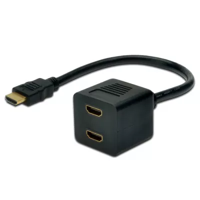 Адаптер DIGITUS HDMI > 2xHDMI (M/F), Full HD (AK-330400-002-S)