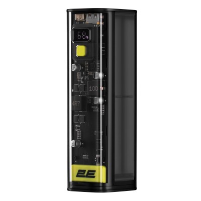 Акумулятор портативний літій-іонний Power Bank 2E Сrystal 24000мА·год, 100Вт (2E-PB7200PD)