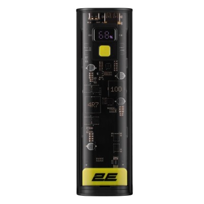 Акумулятор портативний літій-іонний Power Bank 2E Сrystal 24000мА·год, 100Вт (2E-PB7200PD)
