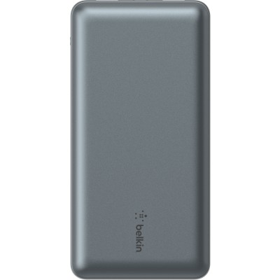 Акумулятор портативний літій-іонний Power Bank Belkin 10000мА·год, 15Вт, 2хUSB-A/USB-C, cірий (BPB011BTGY)