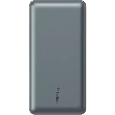 Акумулятор портативний літій-іонний Power Bank Belkin 10000мА·год, 15Вт, 2хUSB-A/USB-C, cірий (BPB011BTGY)