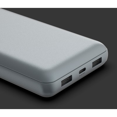 Акумулятор портативний літій-іонний Power Bank Belkin 10000мА·год, 15Вт, 2хUSB-A/USB-C, cірий (BPB011BTGY)