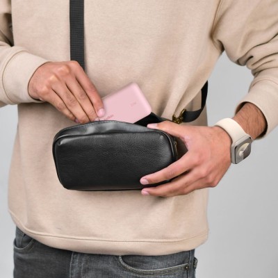 Акумулятор портативний літій-іонний Power Bank Belkin 10000мА·год, 20Вт, з інтегрованим кабелем USB-C, рожевий (BPB021HQPK)