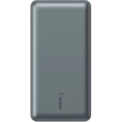 Акумулятор портативний літій-іонний Power Bank Belkin 20000мА·год, 15Вт, 2хUSB-A/USB-C, cірий (BPB012BTGY)