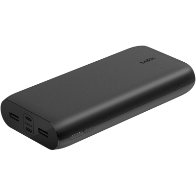 Акумулятор портативний літій-іонний Power Bank Belkin 26000мА·год, 32Вт, USB-A/USB-C PD PPS, чорний