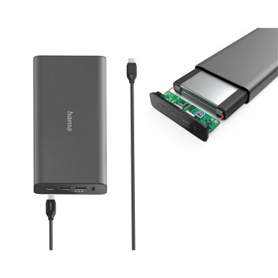 Акумулятор портативний літій-іонний Power Bank Hama 26800 мА·год, 60Вт, PD