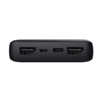 Акумулятор портативний літій-іонний power bank Trust Primo ECO, 15000мА·год, 2хUSB-A/USB-C, 15W, чорний