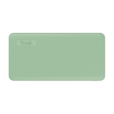 Акумулятор портативний літій-іонний power bank Trust Primo ECO, 20000мА·год, 2хUSB-A/USB-C, 15W, зелений