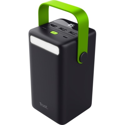 Акумулятор портативний літій-іонний power bank Trust Redoh XXL, 50000мА·год, 3хUSB-A/USB-C, 20W, чорний