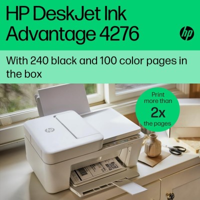 Багатофункціональний пристрій A4 HP DeskJet Ink Advantage 4276 з Wi-Fi (60K49C)