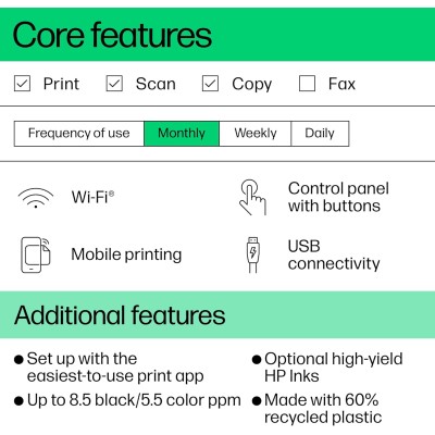 Багатофункціональний пристрій A4 HP DeskJet Ink Advantage 4276 з Wi-Fi (60K49C)