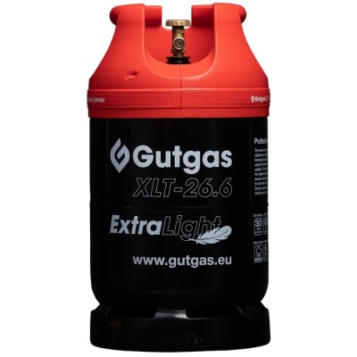 Балон газовий сталевий Gutgas Ragasco ExtraLight XLT-26.6, 26.6л, 30бар, вентиль KLF, 7.3кг