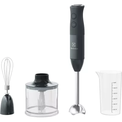 Блендер Electrolux заглибний 600Вт, 3в1, чаша-600мл, чопер, чорний (E4HB1-6GG)