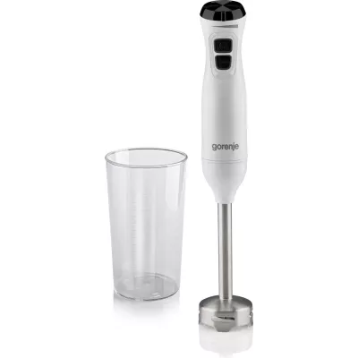 Блендер Gorenje заглибний 600Вт, чаша-600мл, білий (HBX601XG)