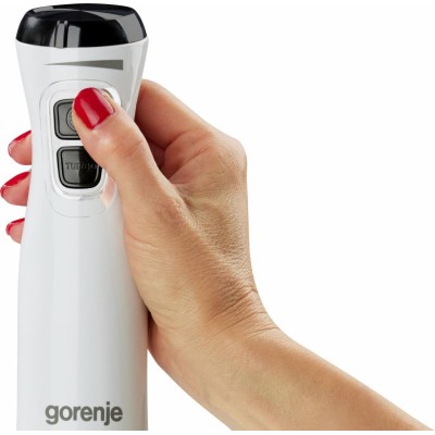 Блендер Gorenje заглибний 600Вт, чаша-600мл, білий (HBX601XG)