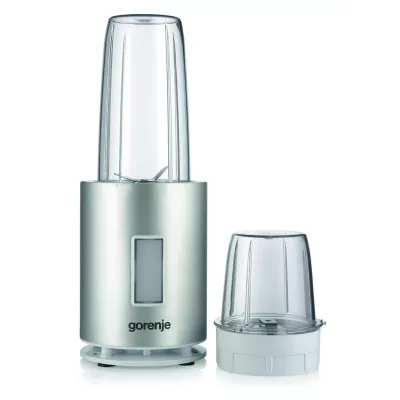 Блендер Gorenje стаціонарний 1200Вт, чаша-1000мл, подрібнювач, сріблястий (BN1200AL)