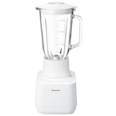 Блендер Panasonic стаціонарний 300Вт, чаша-1500мл, скло, білий (MX-MG5451WTQ)