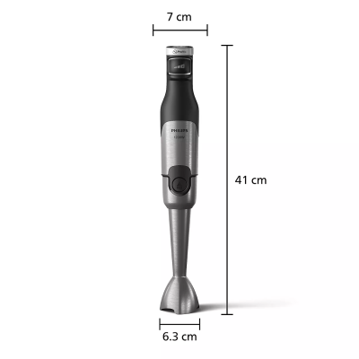 Блендер Philips заглибний Series 5000, 1200Вт, 5в1, чопер, терки, чорний (HR2685/00)