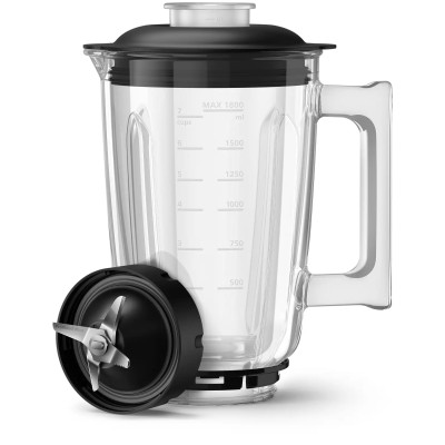 Блендер PHILIPS стаціонарний 1500Вт, чаша-2000мл, скло, чорний (HR3760/00)