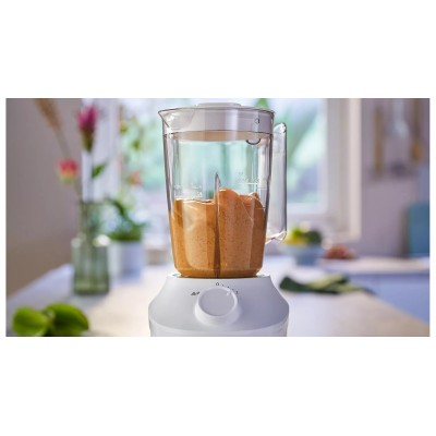 Блендер Philips стаціонарний 3000 series 450Вт, чаша-1900мл, чопер, імпульсний режим, білий (HR2041/17)