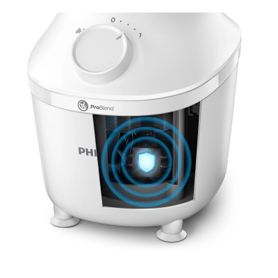 Блендер Philips стаціонарний 3000 series 450Вт, чаша-1900мл, чопер, імпульсний режим, білий (HR2041/17)