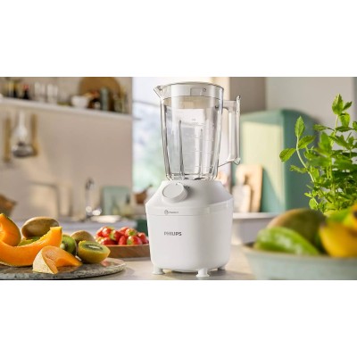 Блендер Philips стаціонарний 3000 series 450Вт, чаша-1900мл, чопер, імпульсний режим, білий (HR2041/17)