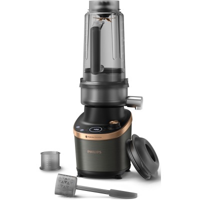 Блендер Philips стаціонарний Flip&Juice, 1500Вт, чаша-2000мл, мідно-чорний (HR3770/00) Блендер Philips стаціонарний Flip&Juice, 1500Вт, чаша-2000мл, мідно-чорний (HR3770/00)